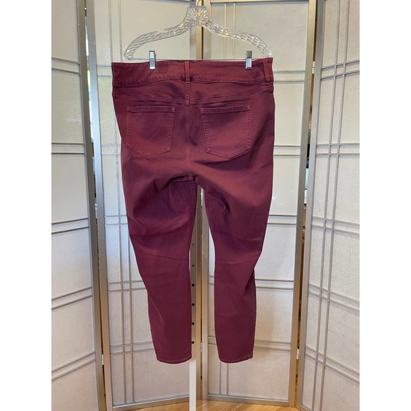 *Torrid Mid Rise Jeans Purple/Red Straight leg - Picture 3 of 7